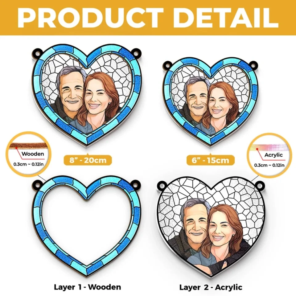 Custom Photo The Best Things In Life Are Better With You - Couple Personalized Window Hanging Suncatcher Ornament - Gift For Husband Wife, Anniversary 5 Custom Photo The Best Things In Life Are Better With You - Couple Personalized Window Hanging Suncatcher Ornament - Gift For Husband Wife, Anniversary - Image 5