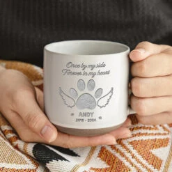 Pets And Angels Are Not Very Far Apart - Memorial Personalized Custom Pottery Mug - Sympathy Gift For Pet Owners, Pet Lovers 12 Pets And Angels Are Not Very Far Apart - Memorial Personalized Custom Pottery Mug - Sympathy Gift For Pet Owners, Pet Lovers -Pawfect House Store 66deaa0705225