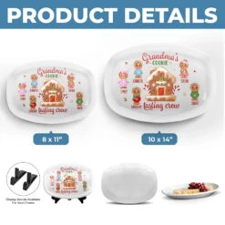 Grandma's Cookie Tasting Crew - Family Personalized Custom Platter - Christmas Gift For Mom, Grandma 9 Grandma's Cookie Tasting Crew - Family Personalized Custom Platter - Christmas Gift For Mom, Grandma -Pawfect House Store 66e2a12fd0664