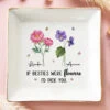 Like Wildflowers, We're Better Together AMZ - Bestie Personalized Custom Jewelry Dish - New Arrival, Gift For Best Friends, BFF, Sisters