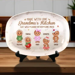 Grandma's Kitchen - Family Personalized Custom Platter - Christmas Gift For Mom, Grandma 8 Grandma's Kitchen - Family Personalized Custom Platter - Christmas Gift For Mom, Grandma -Pawfect House Store 66e3aff4413cf