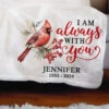 You Will Forever Be My Always - Memorial Personalized Custom Blanket - Sympathy Gift For Family Members