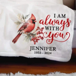 You Will Forever Be My Always - Memorial Personalized Custom Blanket - Sympathy Gift For Family Members