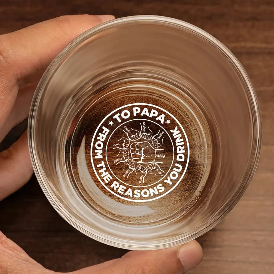 What Dad Really Wants Is A Nap - Family Personalized Custom Whiskey Glass - Father's Day, Gift For Dad, Grandpa 2 What Dad Really Wants Is A Nap - Family Personalized Custom Whiskey Glass - Father's Day, Gift For Dad, Grandpa - Image 2