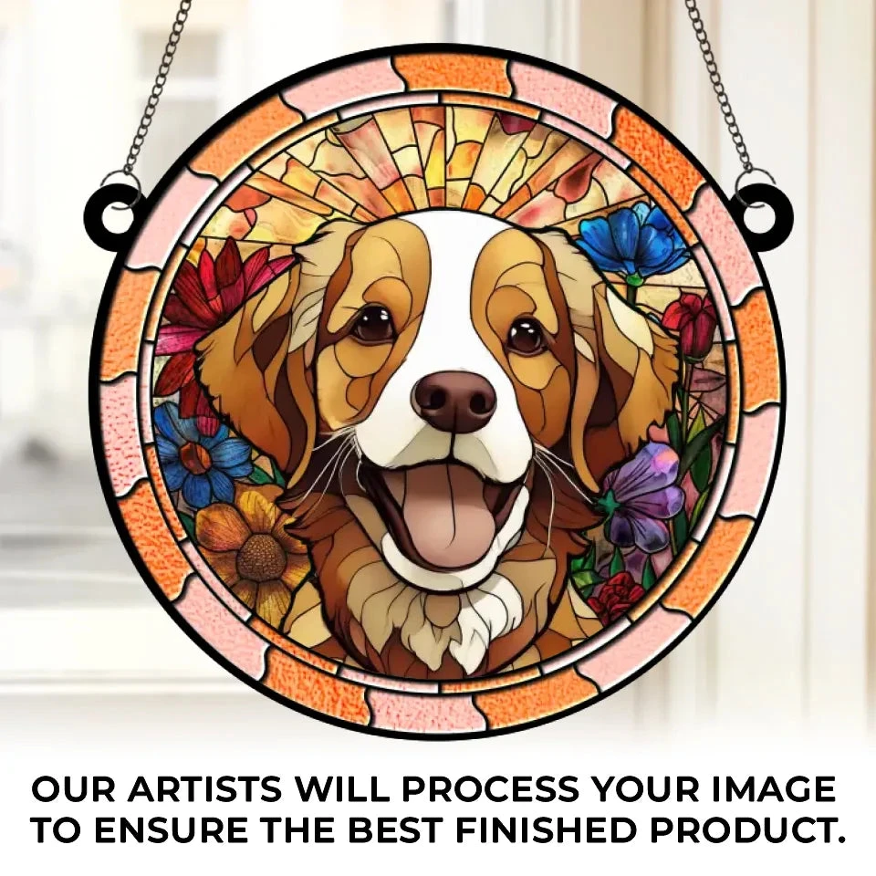 Custom Photo I’m Right Here Inside Your Heart - Memorial Personalized Window Hanging Suncatcher - Sympathy Gift For Pet Owners, Pet Lovers 2 Custom Photo I’m Right Here Inside Your Heart - Memorial Personalized Window Hanging Suncatcher - Sympathy Gift For Pet Owners, Pet Lovers - Image 2