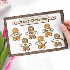 Christmas Cookies And Happy Hearts - Family Personalized Custom 2-Layered Wooden Plaque With Stand - Christmas Gift For Family Members 6 Christmas Cookies And Happy Hearts - Family Personalized Custom 2-Layered Wooden Plaque With Stand - Christmas Gift For Family Members -Pawfect House Store 66ed386fb9192