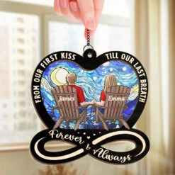 Thanks For Loving All Of Me - Couple Personalized Window Hanging Suncatcher Ornament - Christmas Gift For Husband Wife, Anniversary 7 Thanks For Loving All Of Me - Couple Personalized Window Hanging Suncatcher Ornament - Christmas Gift For Husband Wife, Anniversary -Pawfect House Store 66ee89b44b9f6