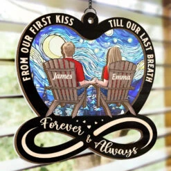 Thanks For Loving All Of Me - Couple Personalized Window Hanging Suncatcher Ornament - Christmas Gift For Husband Wife, Anniversary 8 Thanks For Loving All Of Me - Couple Personalized Window Hanging Suncatcher Ornament - Christmas Gift For Husband Wife, Anniversary -Pawfect House Store 66ee89b518921