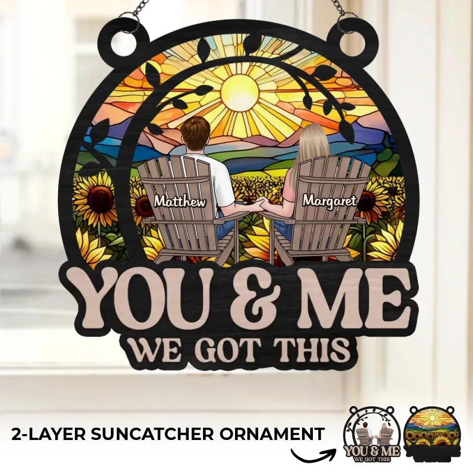 You Complete Me In Every Way - Couple Personalized Window Hanging Suncatcher Ornament - Christmas Gift For Husband Wife, Anniversary 2 You Complete Me In Every Way - Couple Personalized Window Hanging Suncatcher Ornament - Christmas Gift For Husband Wife, Anniversary - Image 2