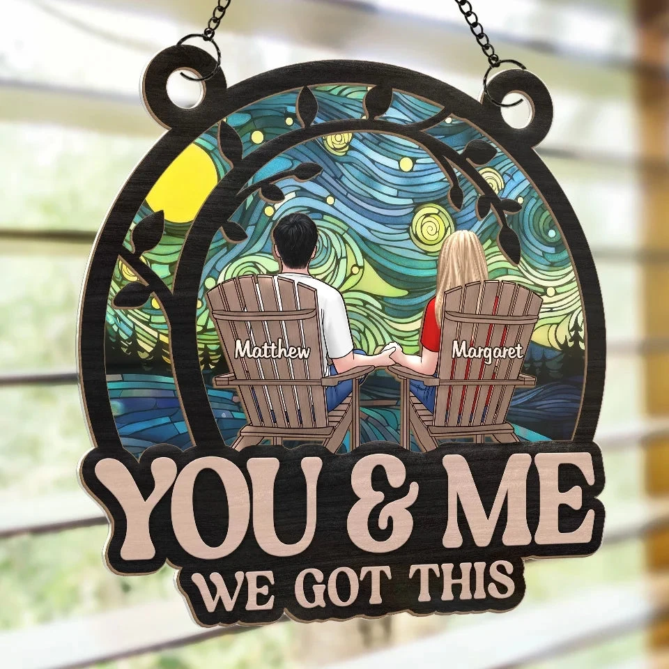 You Complete Me In Every Way - Couple Personalized Window Hanging Suncatcher Ornament - Christmas Gift For Husband Wife, Anniversary 4 You Complete Me In Every Way - Couple Personalized Window Hanging Suncatcher Ornament - Christmas Gift For Husband Wife, Anniversary - Image 4