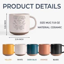 Love Is The Greatest Gift Of All - Couple Personalized Custom Pottery Mug - Christmas Gift For Husband Wife, Anniversary, First Christmas -Pawfect House Store 66f1252d4aeba