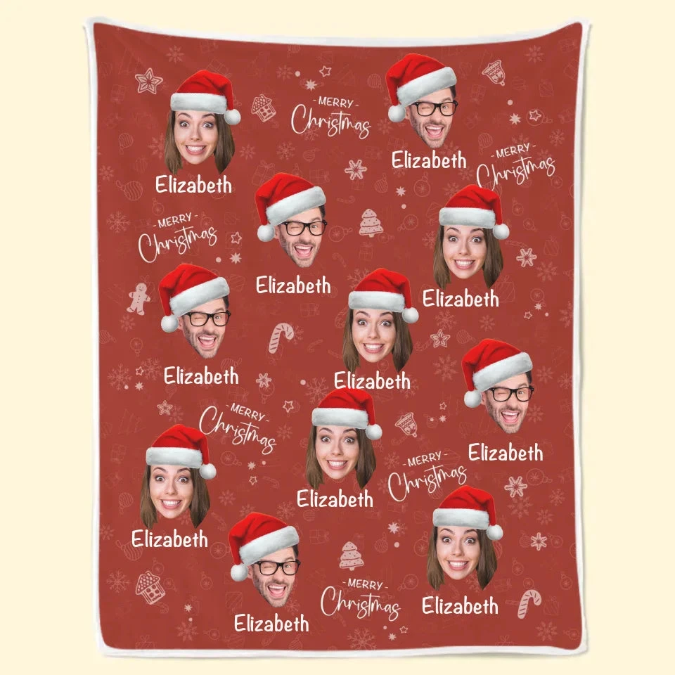 Custom Photo Joy Of Christmas Is Family - Family Personalized Custom Blanket - Christmas Gift For Family Members 2 Custom Photo Joy Of Christmas Is Family - Family Personalized Custom Blanket - Christmas Gift For Family Members - Image 2
