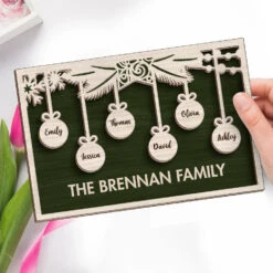 Family Is The Joy Of Christmas - Family Personalized Custom 2-Layered Wooden Plaque With Stand - Christmas Gift For Family Members 6 Family Is The Joy Of Christmas - Family Personalized Custom 2-Layered Wooden Plaque With Stand - Christmas Gift For Family Members -Pawfect House Store 66f3d1ce3d54e
