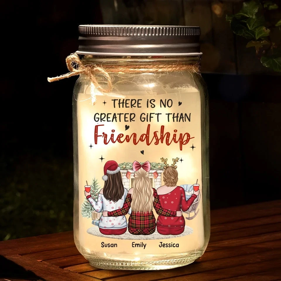 Let Friends Warm Your Heart This Christmas - Bestie Personalized Custom Mason Jar Light - Christmas Gift For Best Friends, BFF, Sisters 1 Let Friends Warm Your Heart This Christmas - Bestie Personalized Custom Mason Jar Light - Christmas Gift For Best Friends, BFF, Sisters