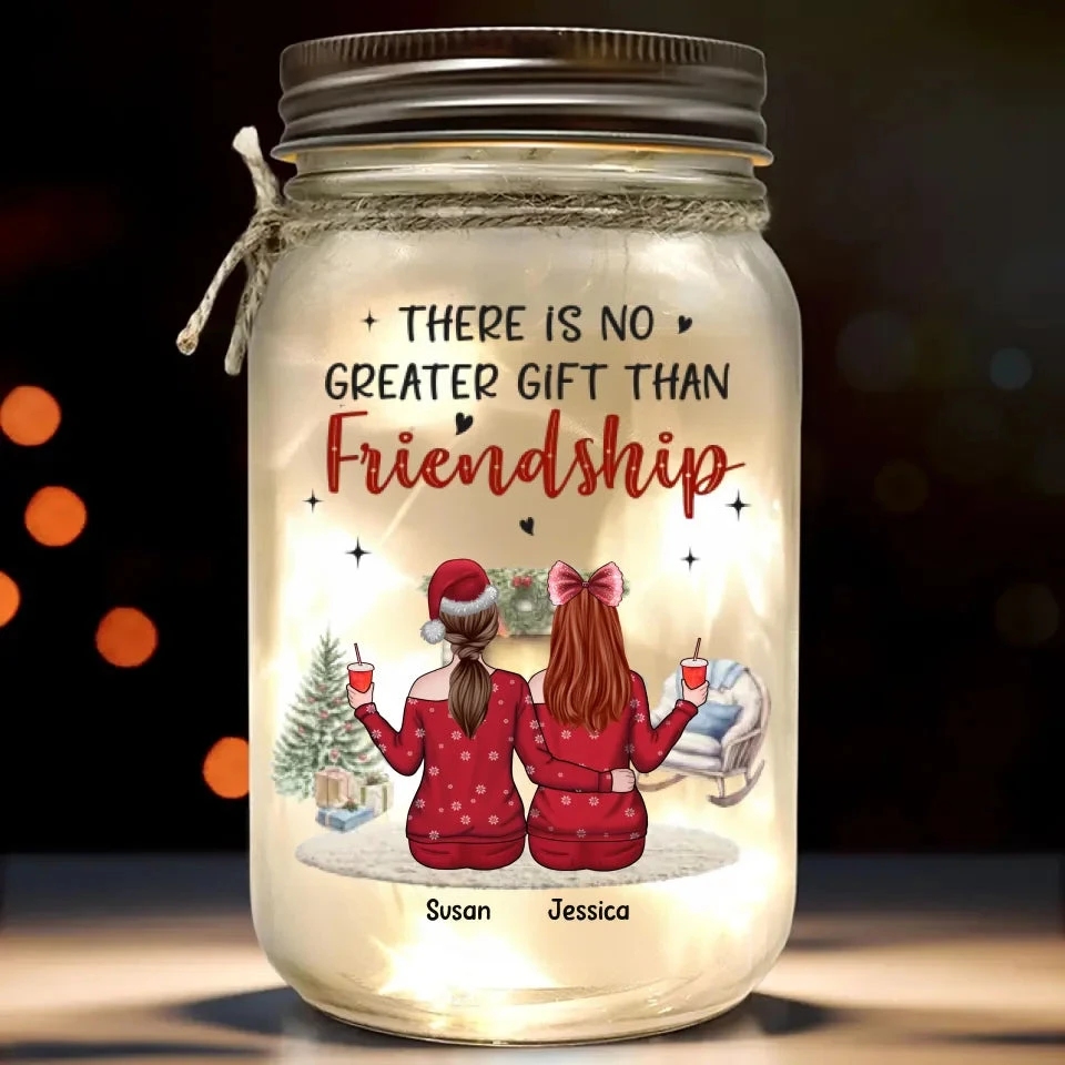 Let Friends Warm Your Heart This Christmas - Bestie Personalized Custom Mason Jar Light - Christmas Gift For Best Friends, BFF, Sisters 2 Let Friends Warm Your Heart This Christmas - Bestie Personalized Custom Mason Jar Light - Christmas Gift For Best Friends, BFF, Sisters - Image 2