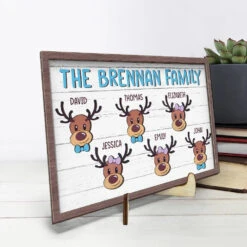 Jingle All The Way With My Reindeer Squad - Family Personalized Custom 2-Layered Wooden Plaque With Stand - Christmas Gift For Family Members 7 Jingle All The Way With My Reindeer Squad - Family Personalized Custom 2-Layered Wooden Plaque With Stand - Christmas Gift For Family Members -Pawfect House Store 66f3dfb26b2bc