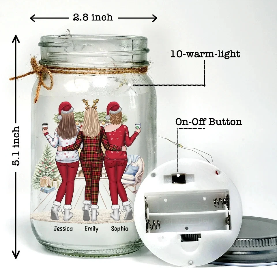 There's No Greater Joy Than Being In The Presence Of Friends - Bestie Personalized Custom Mason Jar Light - Christmas Gift For Best Friends, BFF, Sisters 5 There's No Greater Joy Than Being In The Presence Of Friends - Bestie Personalized Custom Mason Jar Light - Christmas Gift For Best Friends, BFF, Sisters - Image 5