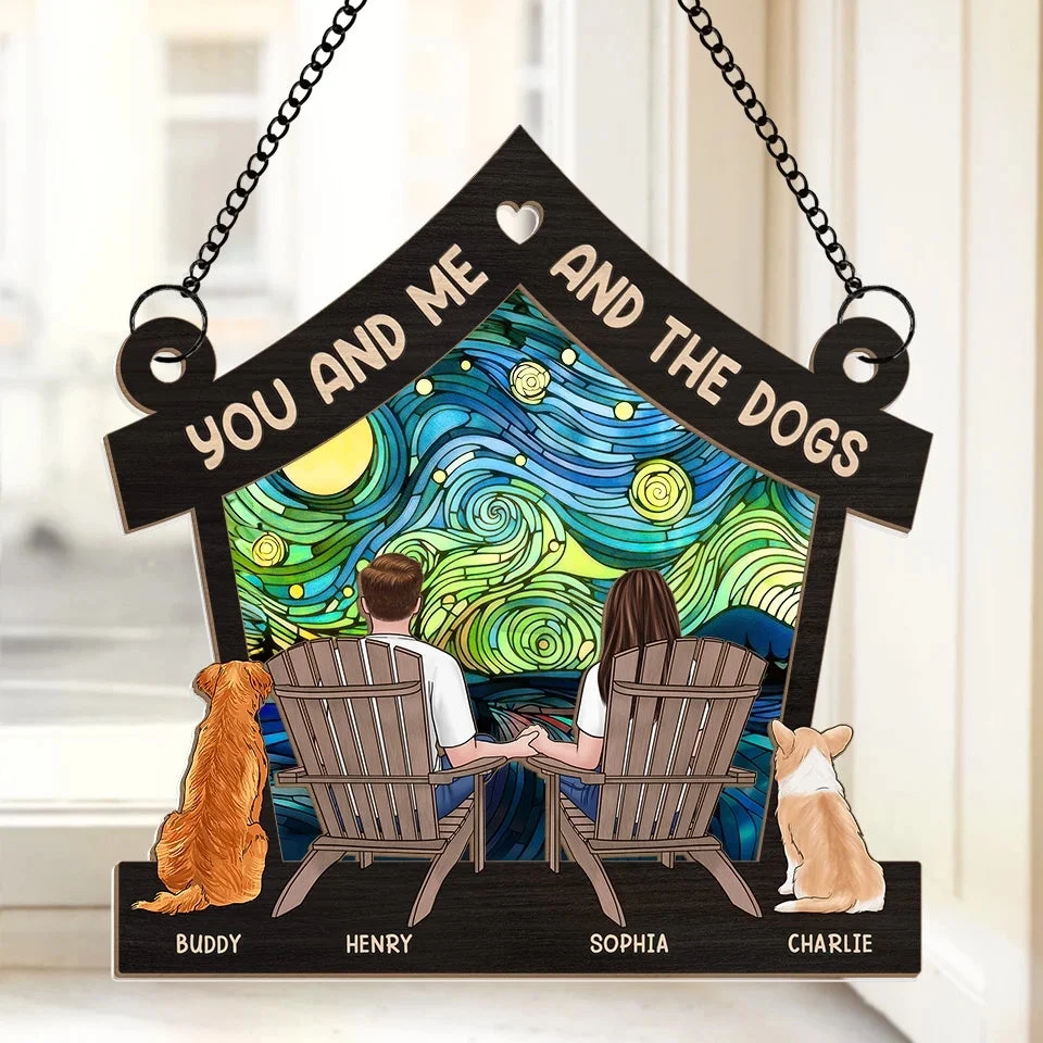 It's The Most Wonderful Time Of The Year - Couple Personalized Window Hanging Suncatcher Ornament - Christmas Gift For Husband Wife, Anniversary, Pet Owners, Pet Lovers 1 It's The Most Wonderful Time Of The Year - Couple Personalized Window Hanging Suncatcher Ornament - Christmas Gift For Husband Wife, Anniversary, Pet Owners, Pet Lovers