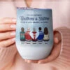 Every Drink Is A Reminder Of Our Strong Family Bond - Family Personalized Custom Wine Tumbler - Christmas Gift For Family Members, Siblings, Brothers, Sisters