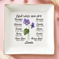 Life Is Better With True Friends Like You By My Side - Bestie Personalized Custom Jewelry Dish - Gift For Best Friends, BFF, Sisters