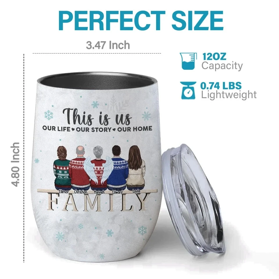 Christmas Is The Time To Touch Every Heart With Love And Care - Family Personalized Custom Wine Tumbler - Christmas Gift For Family Members, Siblings, Brothers, Sisters 3 Christmas Is The Time To Touch Every Heart With Love And Care - Family Personalized Custom Wine Tumbler - Christmas Gift For Family Members, Siblings, Brothers, Sisters - Image 3