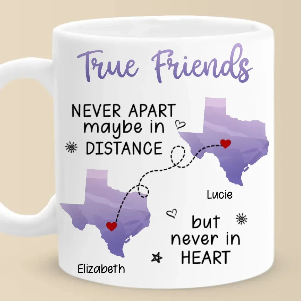 True Friendship Resists Time - Besties Personalized Custom Mug - Gift For Best Friends, BFF, Sisters 2 True Friendship Resists Time - Besties Personalized Custom Mug - Gift For Best Friends, BFF, Sisters - Image 2