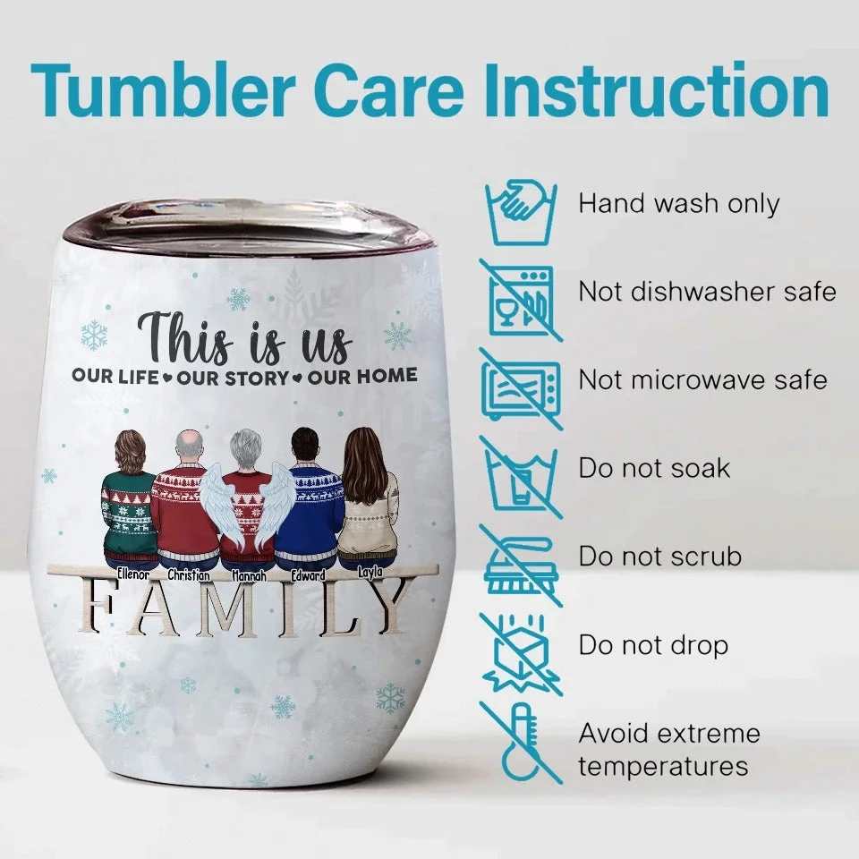 Christmas Is The Time To Touch Every Heart With Love And Care - Family Personalized Custom Wine Tumbler - Christmas Gift For Family Members, Siblings, Brothers, Sisters 4 Christmas Is The Time To Touch Every Heart With Love And Care - Family Personalized Custom Wine Tumbler - Christmas Gift For Family Members, Siblings, Brothers, Sisters - Image 4