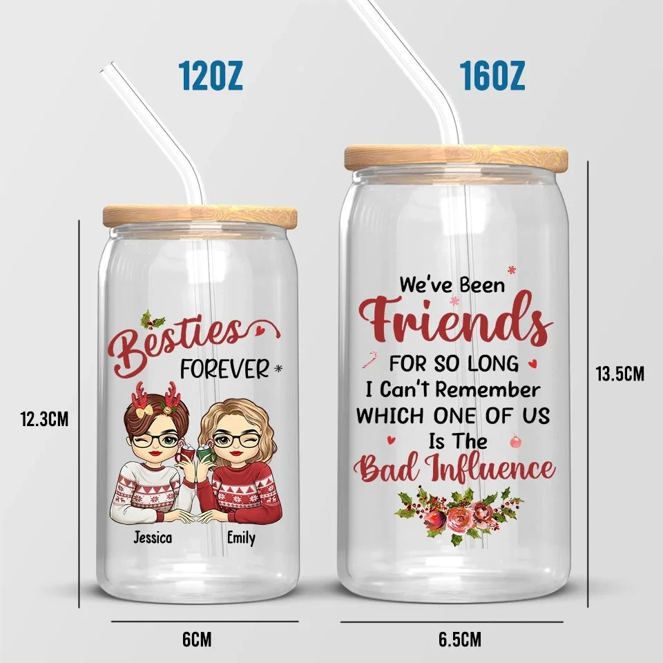 Life Is Easier With A Best Friend Like You By My Side - Bestie Personalized Custom Glass Cup, Iced Coffee Cup - Christmas Gift For Best Friends, BFF, Sisters 5 Life Is Easier With A Best Friend Like You By My Side - Bestie Personalized Custom Glass Cup, Iced Coffee Cup - Christmas Gift For Best Friends, BFF, Sisters - Image 5