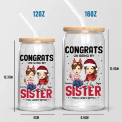 Every Problem Is Easier With A Friend Next To You - Bestie Personalized Custom Glass Cup, Iced Coffee Cup - Christmas Gift For Best Friends, BFF, Sisters -Pawfect House Store 66fbb9fb4e586