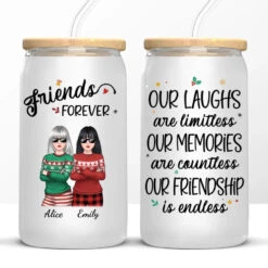 Friends Who Slay Together, Stay Together - Bestie Personalized Custom Glass Cup, Iced Coffee Cup - Christmas Gift For Best Friends, BFF, Sisters 11 Friends Who Slay Together, Stay Together - Bestie Personalized Custom Glass Cup, Iced Coffee Cup - Christmas Gift For Best Friends, BFF, Sisters -Pawfect House Store 66fd13631c2a6