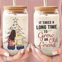 True Friends Are Always There - Bestie Personalized Custom Glass Cup, Iced Coffee Cup - Christmas Gift For Best Friends, BFF, Sisters 8 True Friends Are Always There - Bestie Personalized Custom Glass Cup, Iced Coffee Cup - Christmas Gift For Best Friends, BFF, Sisters -Pawfect House Store 66fe6a9b98a70