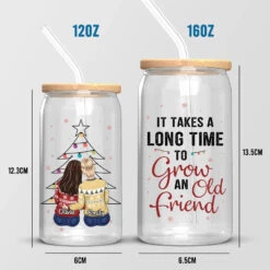 True Friends Are Always There - Bestie Personalized Custom Glass Cup, Iced Coffee Cup - Christmas Gift For Best Friends, BFF, Sisters 10 True Friends Are Always There - Bestie Personalized Custom Glass Cup, Iced Coffee Cup - Christmas Gift For Best Friends, BFF, Sisters -Pawfect House Store 66fe6aa5322b7