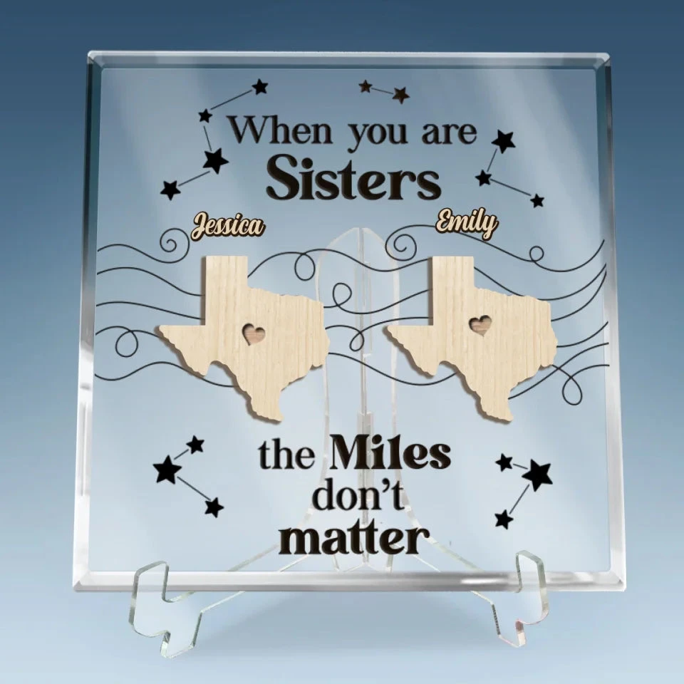 When You Are Family, The Miles Don't Matter - Family Personalized Custom Square Shaped Acrylic Plaque - Gift For Family Members 6 When You Are Family, The Miles Don't Matter - Family Personalized Custom Square Shaped Acrylic Plaque - Gift For Family Members - Image 6