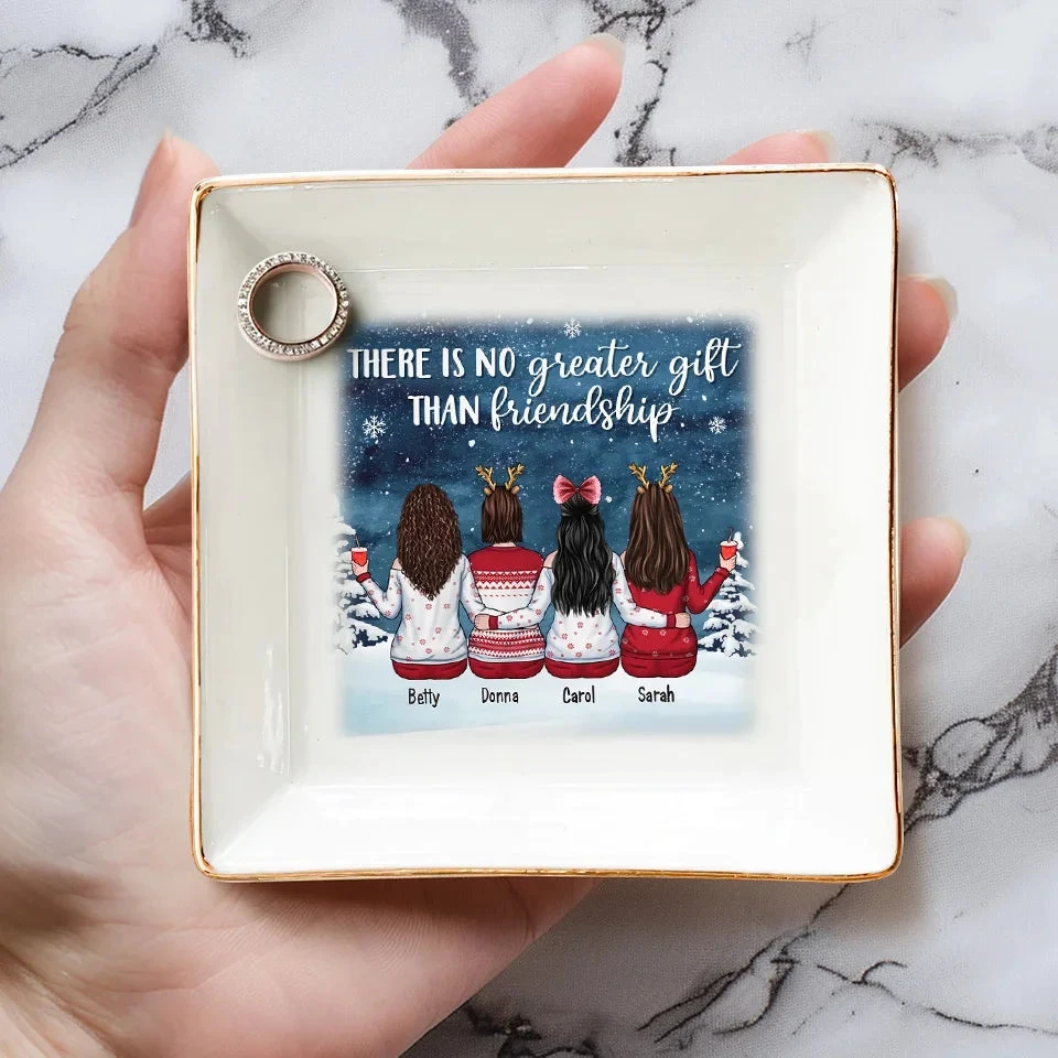 Friends Are Good For The Soul - Bestie Personalized Custom Jewelry Dish - Christmas Gift For Best Friends, BFF, Sisters 4 Friends Are Good For The Soul - Bestie Personalized Custom Jewelry Dish - Christmas Gift For Best Friends, BFF, Sisters - Image 4