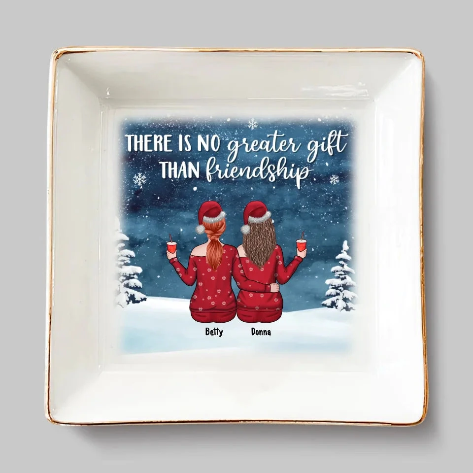 Friends Are Good For The Soul - Bestie Personalized Custom Jewelry Dish - Christmas Gift For Best Friends, BFF, Sisters 2 Friends Are Good For The Soul - Bestie Personalized Custom Jewelry Dish - Christmas Gift For Best Friends, BFF, Sisters - Image 2