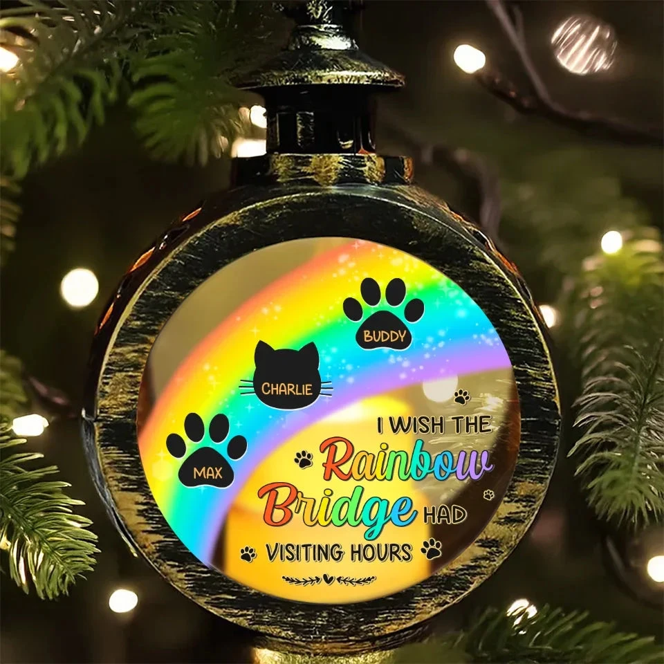 Every Rainbow Is A Reminder Of The Love We Shared - Memorial Personalized Custom Candlelight Lantern Ornament - Christmas Gift, Sympathy Gift For Pet Owners, Pet Lovers 4 Every Rainbow Is A Reminder Of The Love We Shared - Memorial Personalized Custom Candlelight Lantern Ornament - Christmas Gift, Sympathy Gift For Pet Owners, Pet Lovers - Image 4