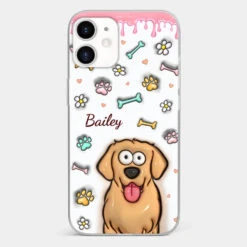 A Pet Mom’s Heart Is A Mosaic Of Paw Prints - Dog & Cat Personalized Custom 3D Inflated Effect Printed Clear Phone Case - Gift For Pet Owners, Pet Lovers -Pawfect House Store 6703c0190ed02 f59b75fc a70c 4e51 bd4f e13fa398fdf5