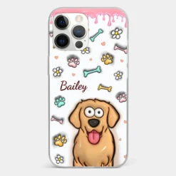 A Pet Mom’s Heart Is A Mosaic Of Paw Prints - Dog & Cat Personalized Custom 3D Inflated Effect Printed Clear Phone Case - Gift For Pet Owners, Pet Lovers -Pawfect House Store 6703c0223da71 59cb4644 5f2b 4b84 bdad 0e462f0ad797
