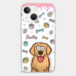 A Pet Mom’s Heart Is A Mosaic Of Paw Prints - Dog & Cat Personalized Custom 3D Inflated Effect Printed Clear Phone Case - Gift For Pet Owners, Pet Lovers -Pawfect House Store 6703c0250fff1 b3c26e69 cde0 44b4 bded b6246cbc6a53