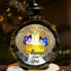 Gone But Not Forgotten - Memorial Personalized Custom Candlelight Lantern Ornament - Sympathy Gift, Christmas Gift For Family Members