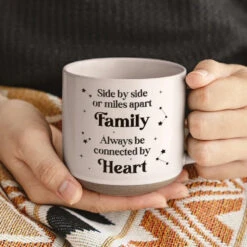 Family Is Forever In Our Hearts - Family Personalized Custom Printed Pottery Mug - Christmas Gift For Family Members -Pawfect House Store 6704e7de45abe