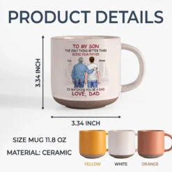 Cheers To You As You Step Into Fatherhood - Family Personalized Custom Printed Pottery Mug - Gift For Son, Grandson -Pawfect House Store 6705019f3febf