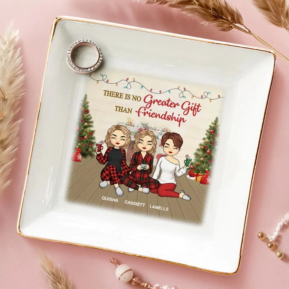 Good Times Are Made Better With Besties By Your Side - Bestie Personalized Custom Jewelry Dish - Christmas Gift For Best Friends, BFF, Sisters 3 Good Times Are Made Better With Besties By Your Side - Bestie Personalized Custom Jewelry Dish - Christmas Gift For Best Friends, BFF, Sisters - Image 3