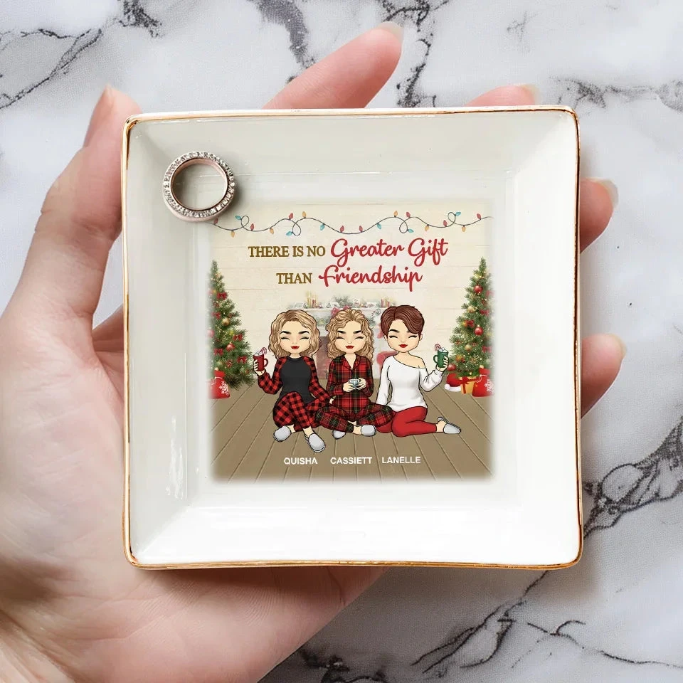 Good Times Are Made Better With Besties By Your Side - Bestie Personalized Custom Jewelry Dish - Christmas Gift For Best Friends, BFF, Sisters 4 Good Times Are Made Better With Besties By Your Side - Bestie Personalized Custom Jewelry Dish - Christmas Gift For Best Friends, BFF, Sisters - Image 4