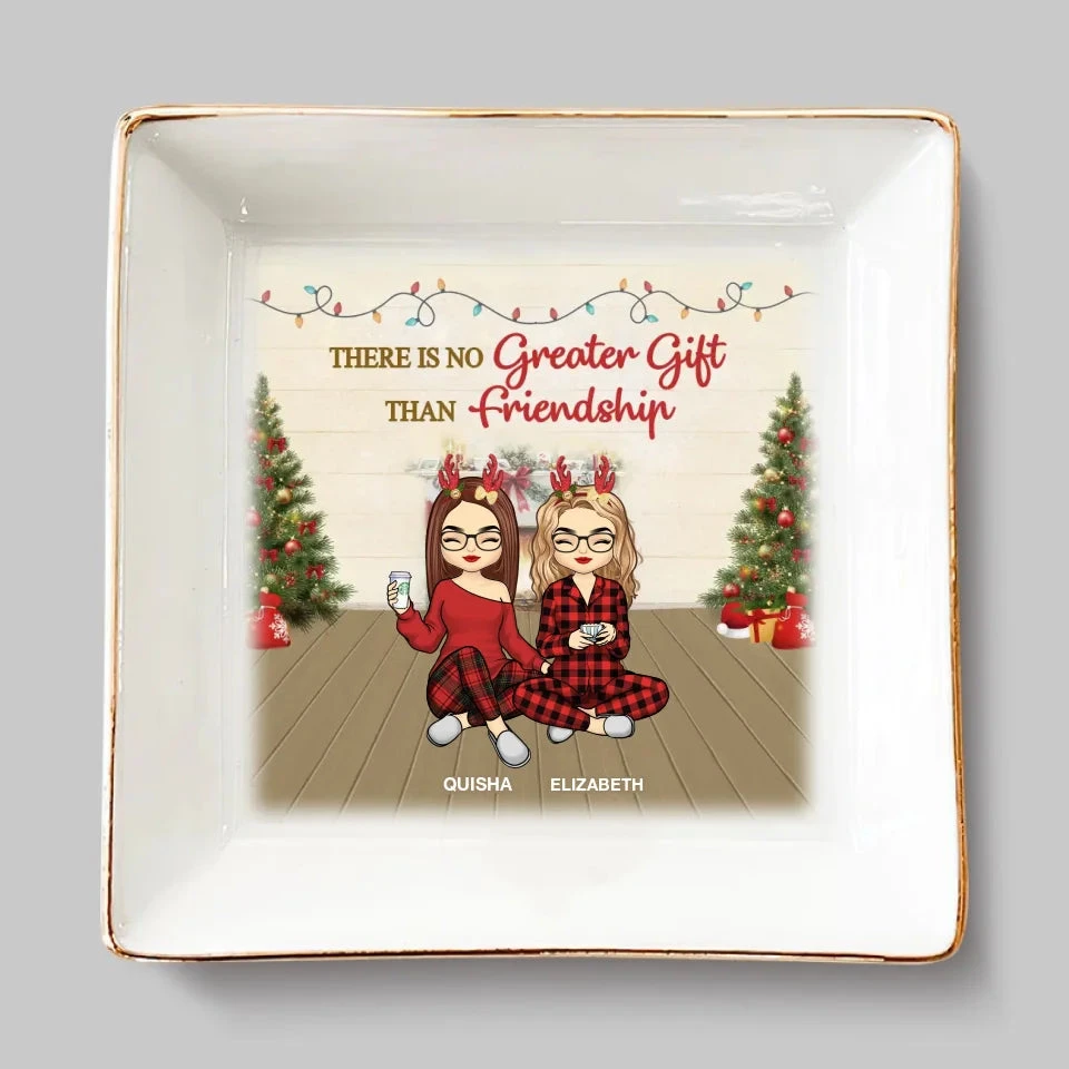 Good Times Are Made Better With Besties By Your Side - Bestie Personalized Custom Jewelry Dish - Christmas Gift For Best Friends, BFF, Sisters 2 Good Times Are Made Better With Besties By Your Side - Bestie Personalized Custom Jewelry Dish - Christmas Gift For Best Friends, BFF, Sisters - Image 2