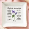 My Daily Affirmations - Bestie Personalized Custom Jewelry Dish - Gift For Best Friends, BFF, Sisters