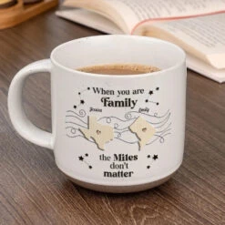 Family Is Not Defined By Distance, But By Love - Family Personalized Custom Printed Pottery Mug - Christmas Gift For Family Members 13 Family Is Not Defined By Distance, But By Love - Family Personalized Custom Printed Pottery Mug - Christmas Gift For Family Members -Pawfect House Store 6706130e956a7