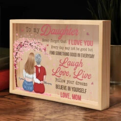 I Wish You Joy And Peace - Family Personalized Custom Frame Light Box - Gift For Mom, Daughter 8 I Wish You Joy And Peace - Family Personalized Custom Frame Light Box - Gift For Mom, Daughter -Pawfect House Store 670633179ad78