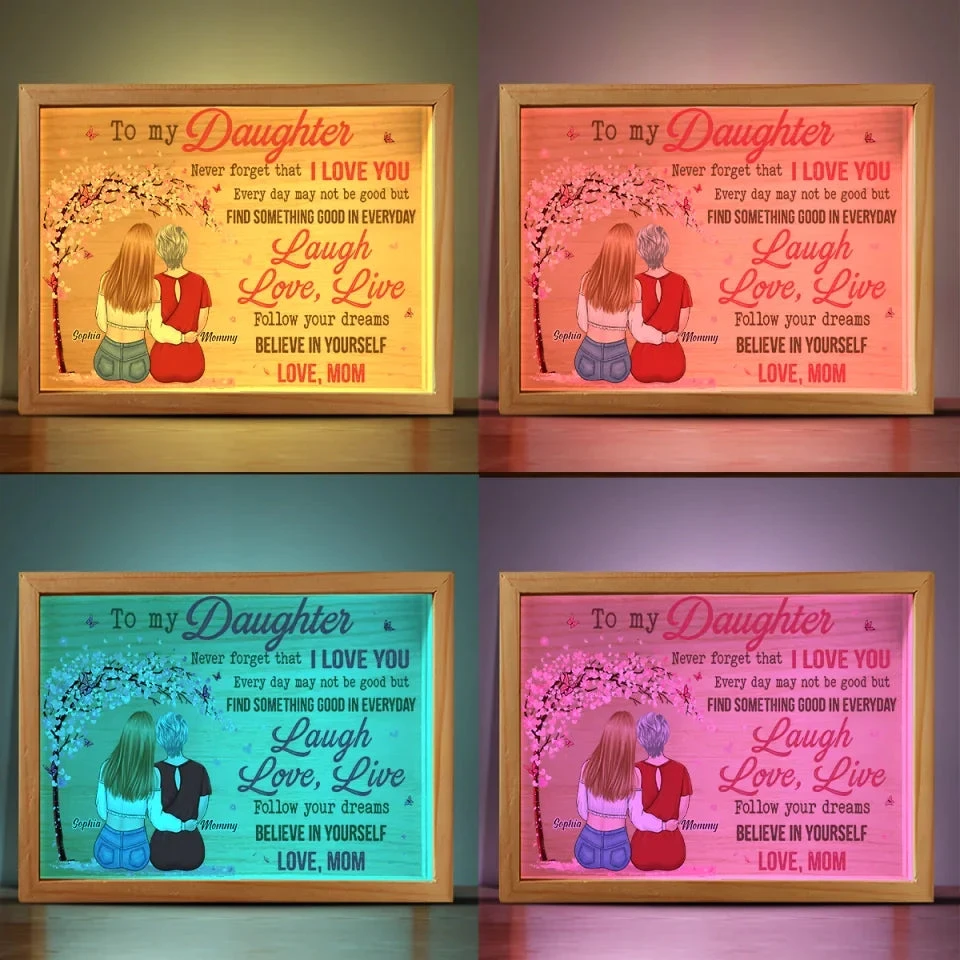 I Wish You Joy And Peace - Family Personalized Custom Frame Light Box - Gift For Mom, Daughter 5 I Wish You Joy And Peace - Family Personalized Custom Frame Light Box - Gift For Mom, Daughter - Image 5