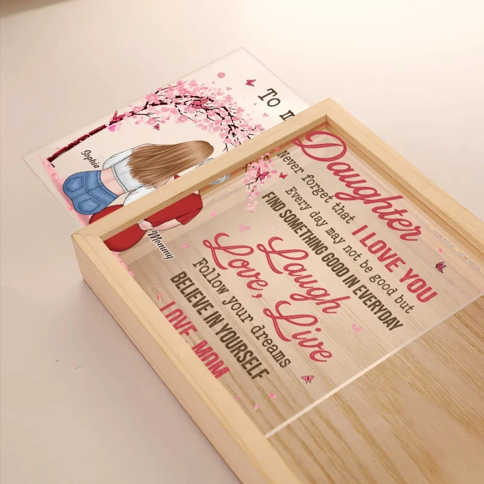 I Wish You Joy And Peace - Family Personalized Custom Frame Light Box - Gift For Mom, Daughter 4 I Wish You Joy And Peace - Family Personalized Custom Frame Light Box - Gift For Mom, Daughter - Image 4